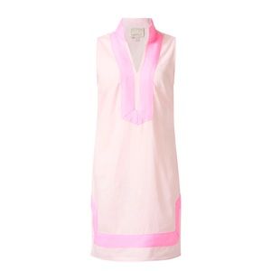 NWT SAIL TO SABLE PINK LINEN TUNIC DRESS- XS- !